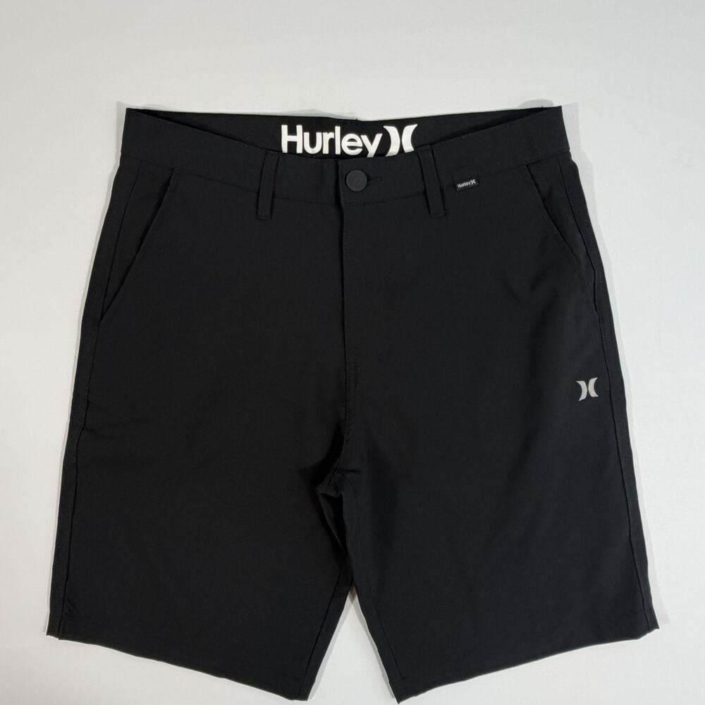 Hurley Hybrid Walk Shorts Mens Size 30 Black Quick Dry Stretch Chino Style